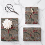 Greyhound Christmas Kariert Burlap Wrapping Paper Geschenkpapier Set<br><div class="desc">Fügen Sie eine rustikale Touch zu Weihnachten mit diesem Greyhound Weihnachtsverpackungspapier.  Das Design zeichnet sich durch eine karierte Weihnachtsfüllung auf einem rustikalen Burlhintergrund aus.</div>