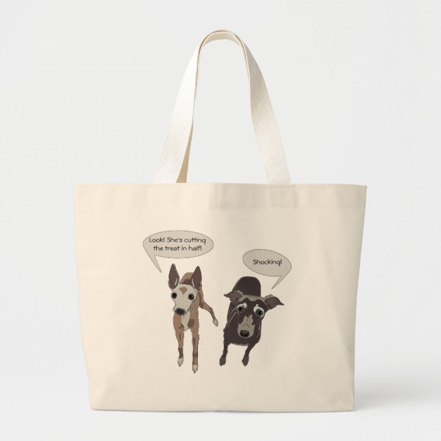 Greyhound "Cutting of the Leckerei" Tote Tasche (Vorne)