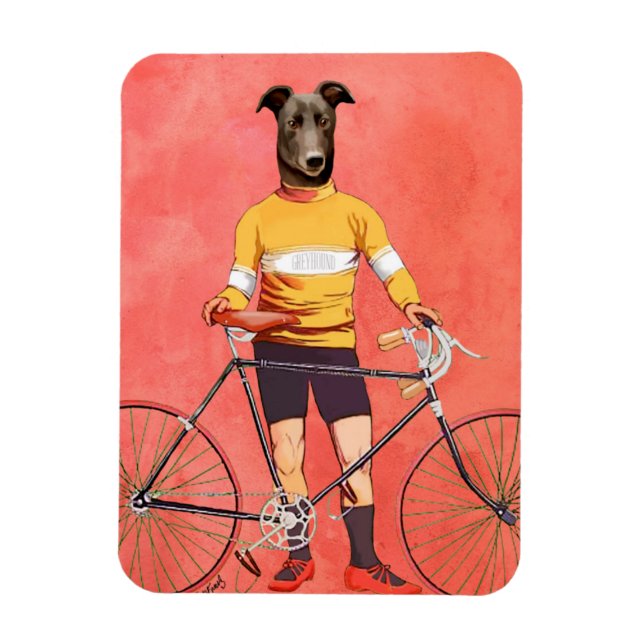 Greyhound Cyclin 2 Magnet (Vertikal)
