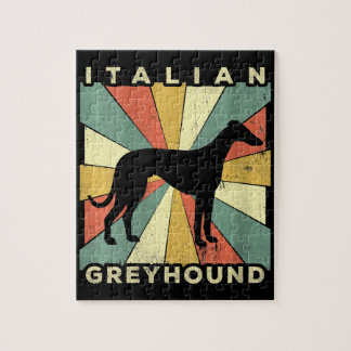 Greyhound Dog 70er Gift Puzzle