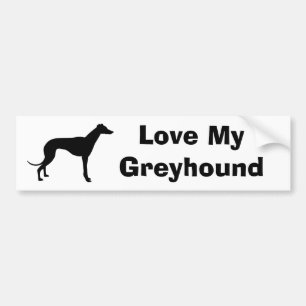Greyhound Dog Autoaufkleber