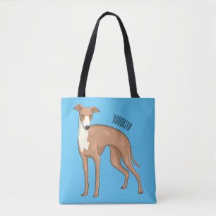 Greyhound dog cartoon illustration