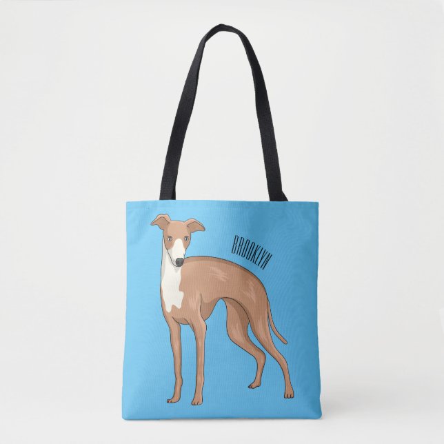 Greyhound dog cartoon illustration (Vorderseite)