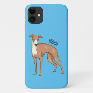 Greyhound dog cartoon illustration Case-Mate iPhone hülle