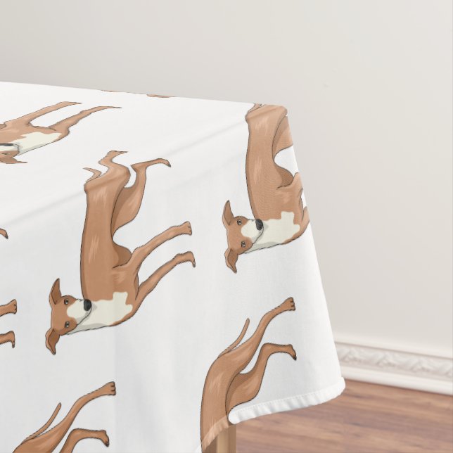 Greyhound dog cartoon illustration tischdecke (Beispiel)