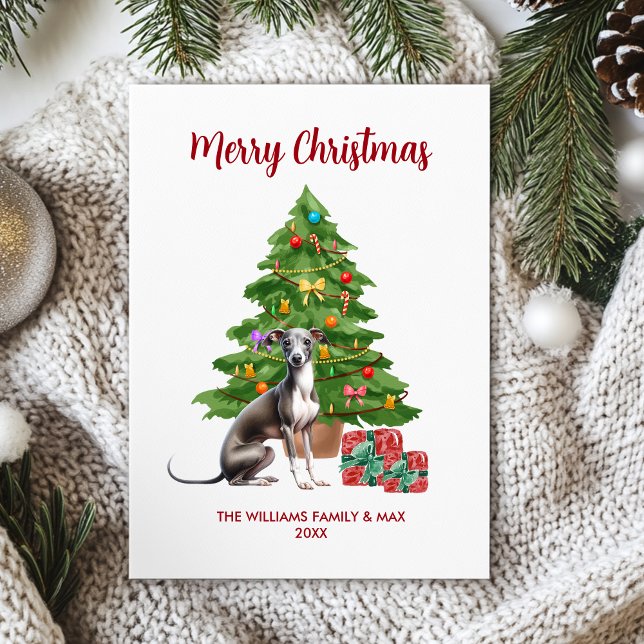 Greyhound Dog Familie Weihnachten (Von Creator hochgeladen)