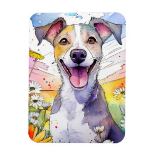 Greyhound Dog Foto Magnet