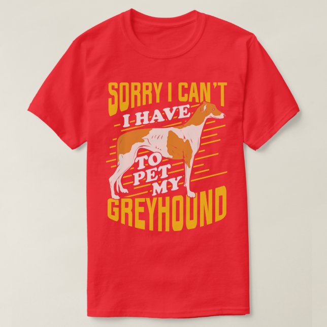 Greyhound Dog Lover Geschenk T-Shirt (Design vorne)