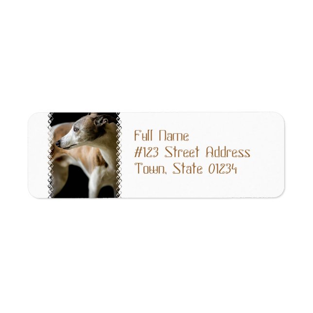 Greyhound Dog Mailing Labels (Vorne)