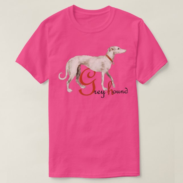 Greyhound Dog T-Shirt (Design vorne)