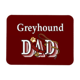 Greyhound Dog Vater Magnet