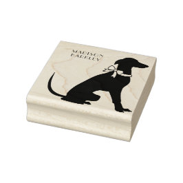 Greyhound Doppy Puppy Gummistempel