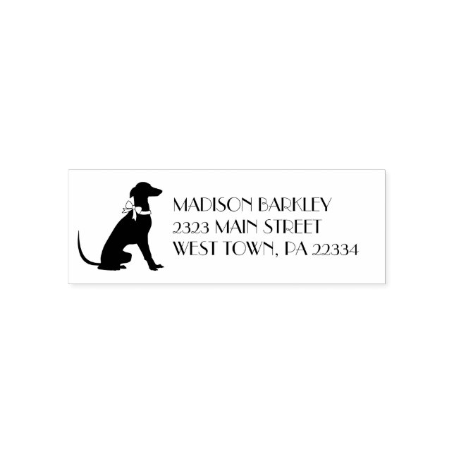 Greyhound Doppy Puppy Permastempel (Design)