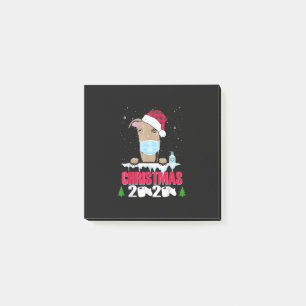 Greyhound Face Maske Dog Frohe Weihnachten 2020 Fu Post-it Klebezettel