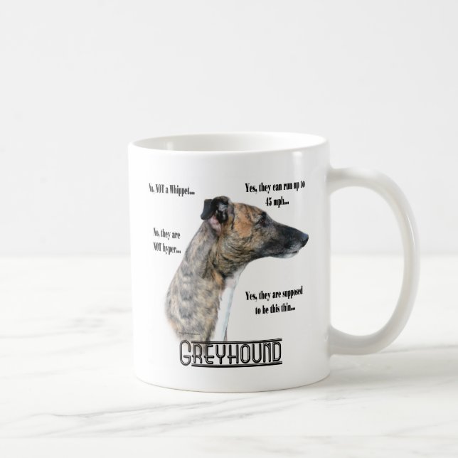 Greyhound FAQ-Tasse Tasse (Rechts)