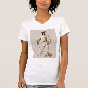 Greyhound Fencer bei Creme Vollversion 2 T-Shirt