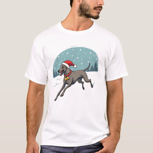 Greyhound Festive Sprint T-Shirt (Vorderseite)