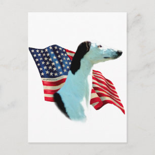Greyhound Flag Postkarte
