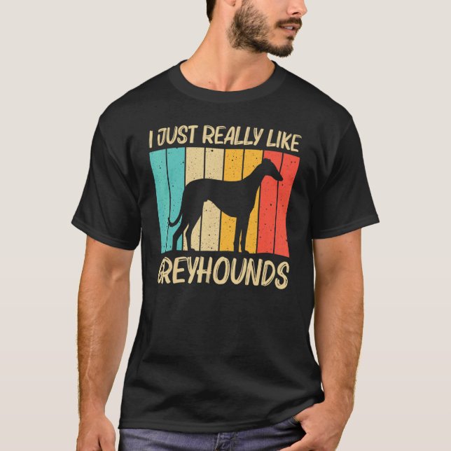 Greyhound für Männer Frauen Italienische Windhunde T-Shirt (Vorderseite)