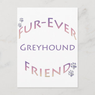 Greyhound Furever Postkarte