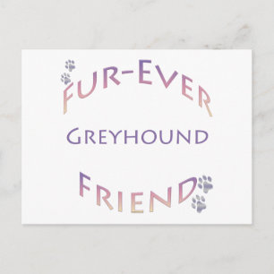 Greyhound Furever Postkarte