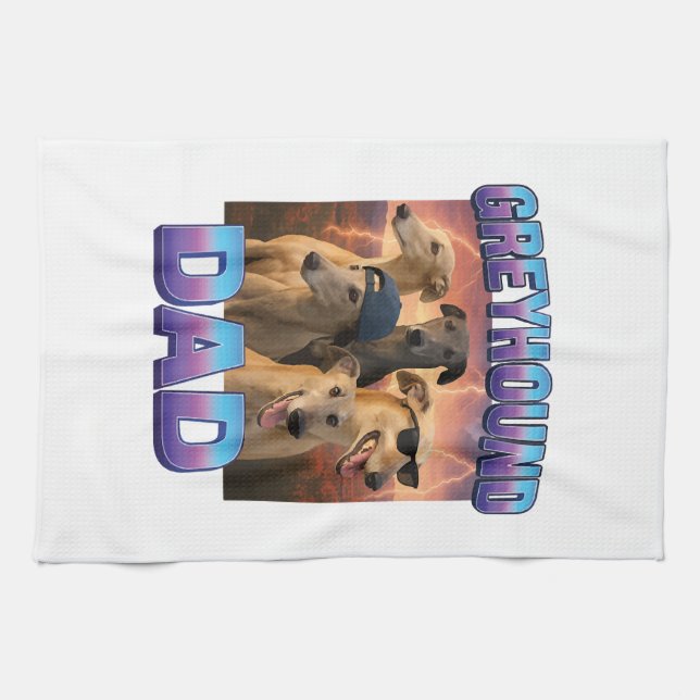 Greyhound Geschirrtuch (Horizontal)