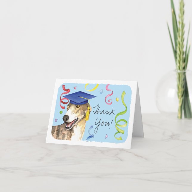 Greyhound Graduate Karte (Vorderseite)