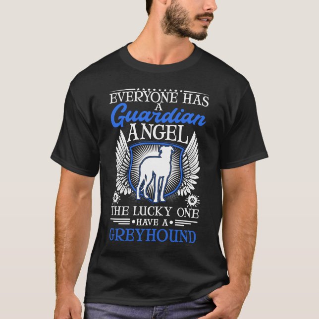 Greyhound Guardian Angel British T-Shirt (Vorderseite)