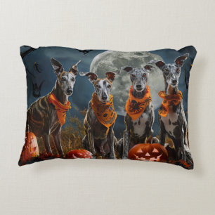 Greyhound Halloween Spooky Dekokissen