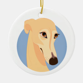 Greyhound Hanging Ornament