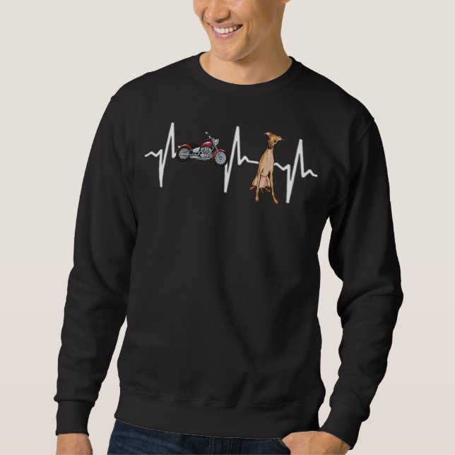Greyhound Heartbeat Dog Sweatshirt (Vorderseite)