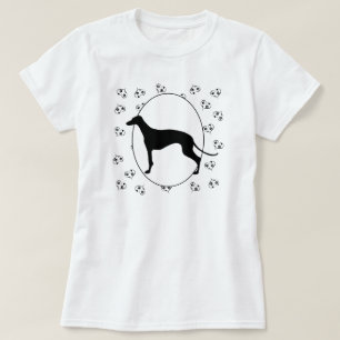 Greyhound Hearts und Pawprints T-Shirt