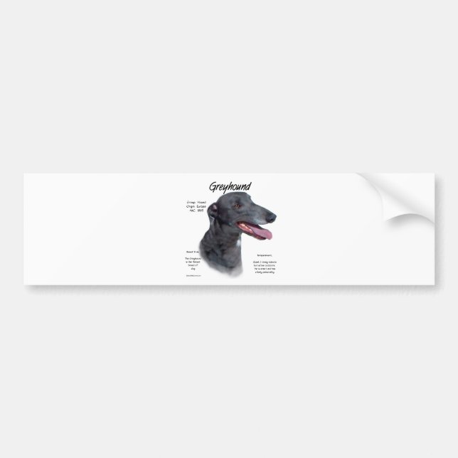 Greyhound History Design Autoaufkleber (Vorne)