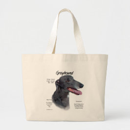 Greyhound History Design Jumbo Stoffbeutel