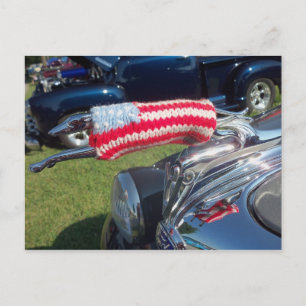 Greyhound Hood Ornament Postkarte