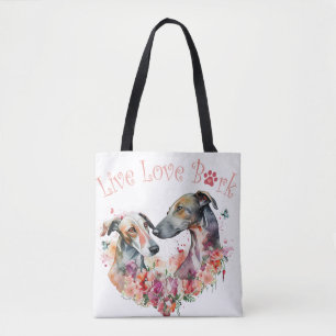 Greyhound Hund Mama Floral