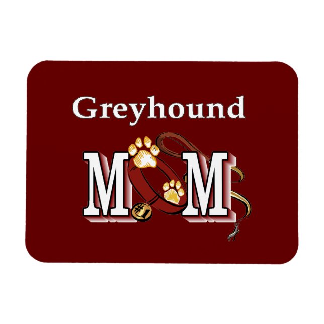 Greyhound Hund Mama Geschenke Magnet (Horizontal)