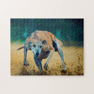 Greyhound Hund. Puzzle