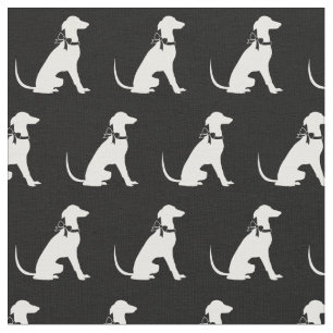 Greyhound Hund Silhouette Haustier Stoff