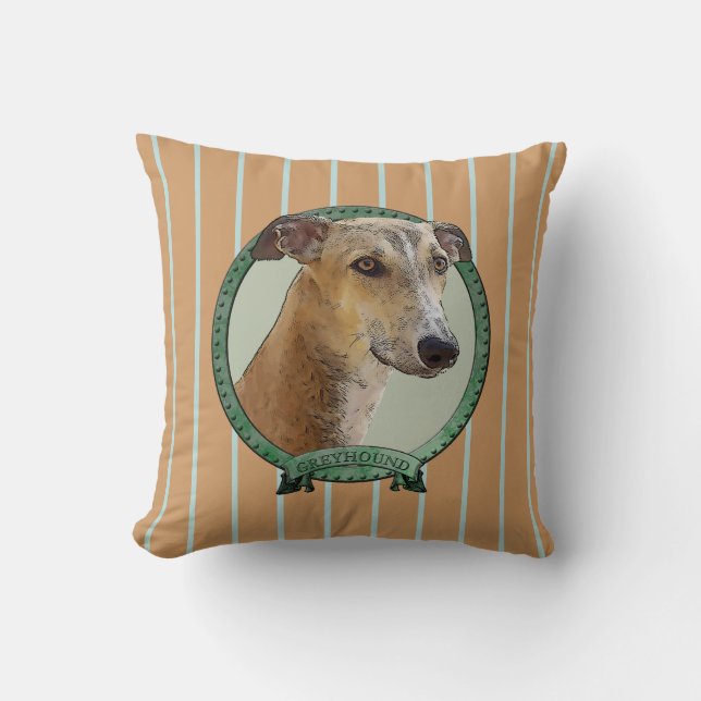 Greyhound Kissen (Vorderseite)