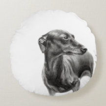 Greyhound-Kohle Zeichnend