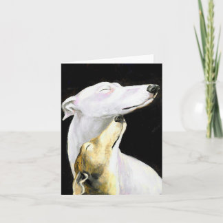 Greyhound Liebe Hund Art Note Card Karte