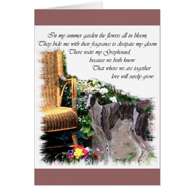 Greyhound Liebhaber Kunst Geschenke (Vorne)