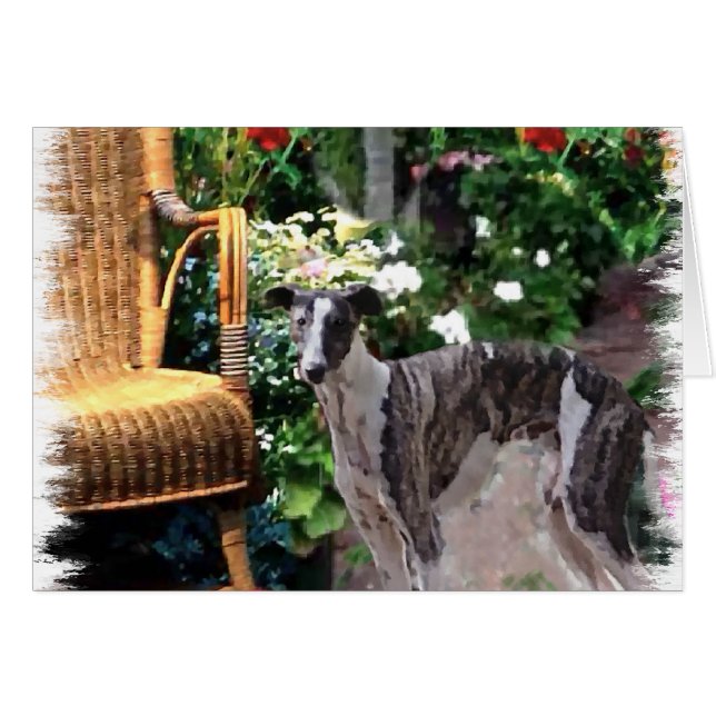 Greyhound Liebhaber Kunst Geschenke (Vorderseite (Horizontal))