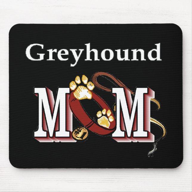 Greyhound MAMA Geschenke Mousepad (Vorne)