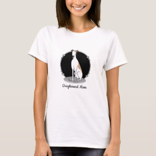 Greyhound-Mama (weiß) Niedliche Hunde-Mama T-Shirt