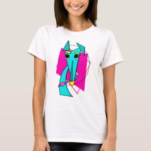 Greyhound Minimalistischer Pop Art Pup T-Shirt
