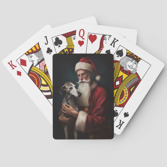 Greyhound mit Weihnachtsfeiern Spielkarten (Rückseite)