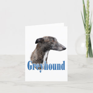 Greyhound Name Notecard Karte