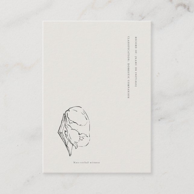 Greyhound- Naturalist Menagerie Archive  Begleitkarte (Vorderseite)